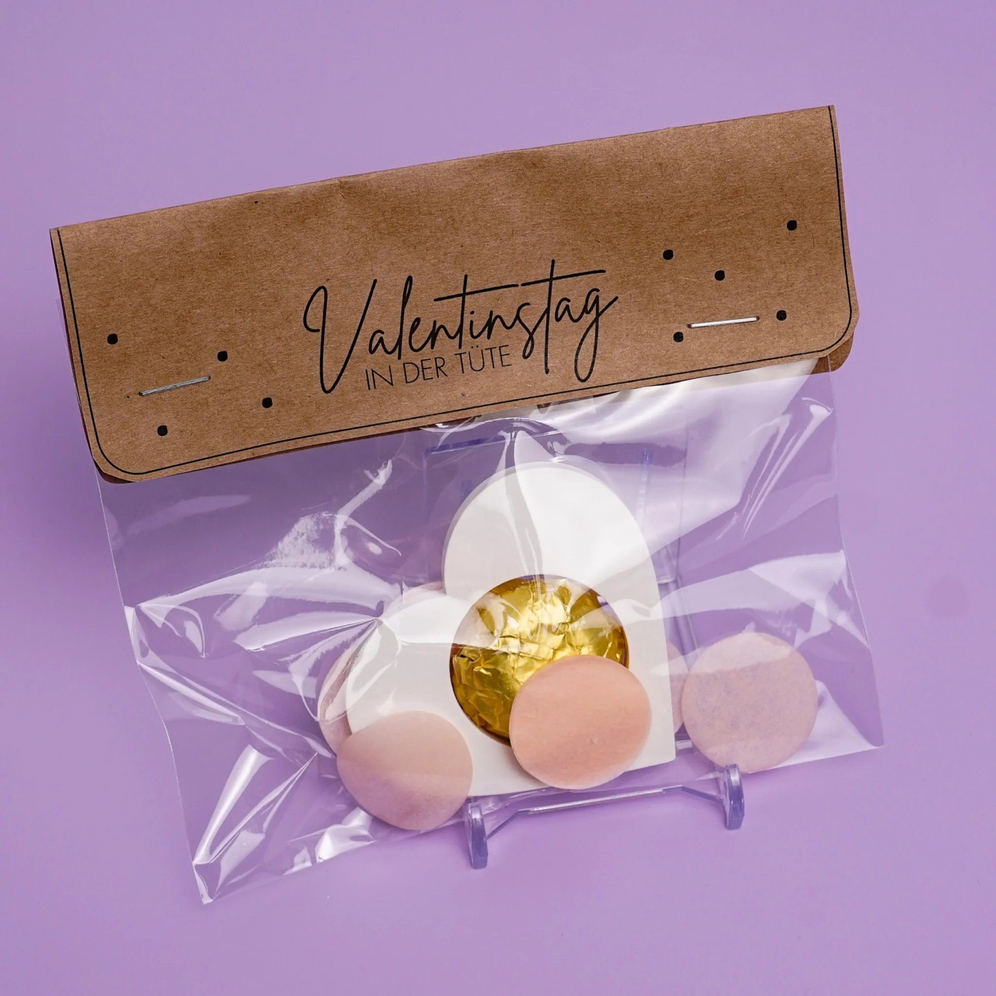Druckvorlage "Valentinstag in der Tüte" PDF Vorlage zum Download und Ausdrucken + inkl. Gewerbelizens - Image 2