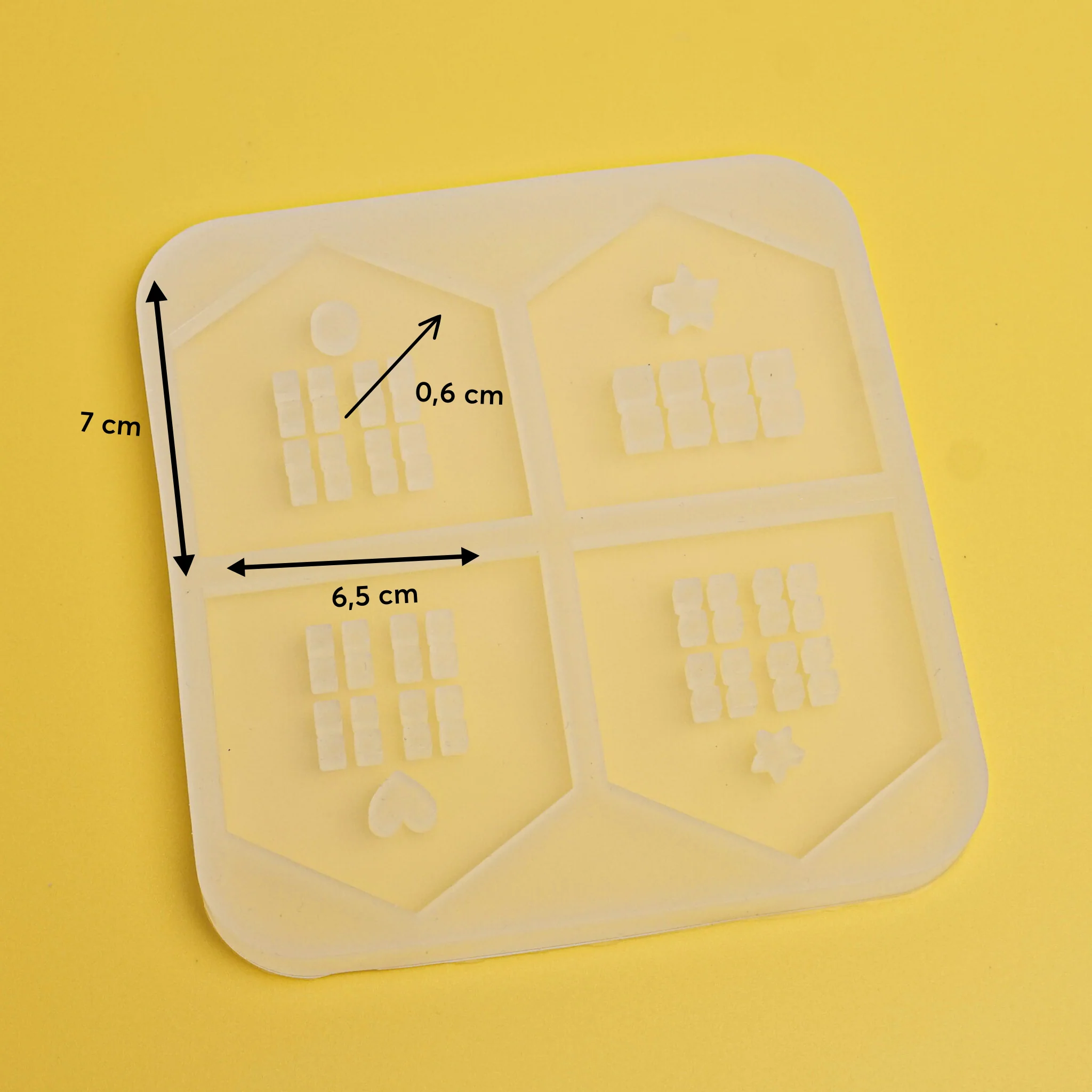 Silikonform Cover Set "Stadt" für Häuser - Teelichter und Ballonlichter - Image 4