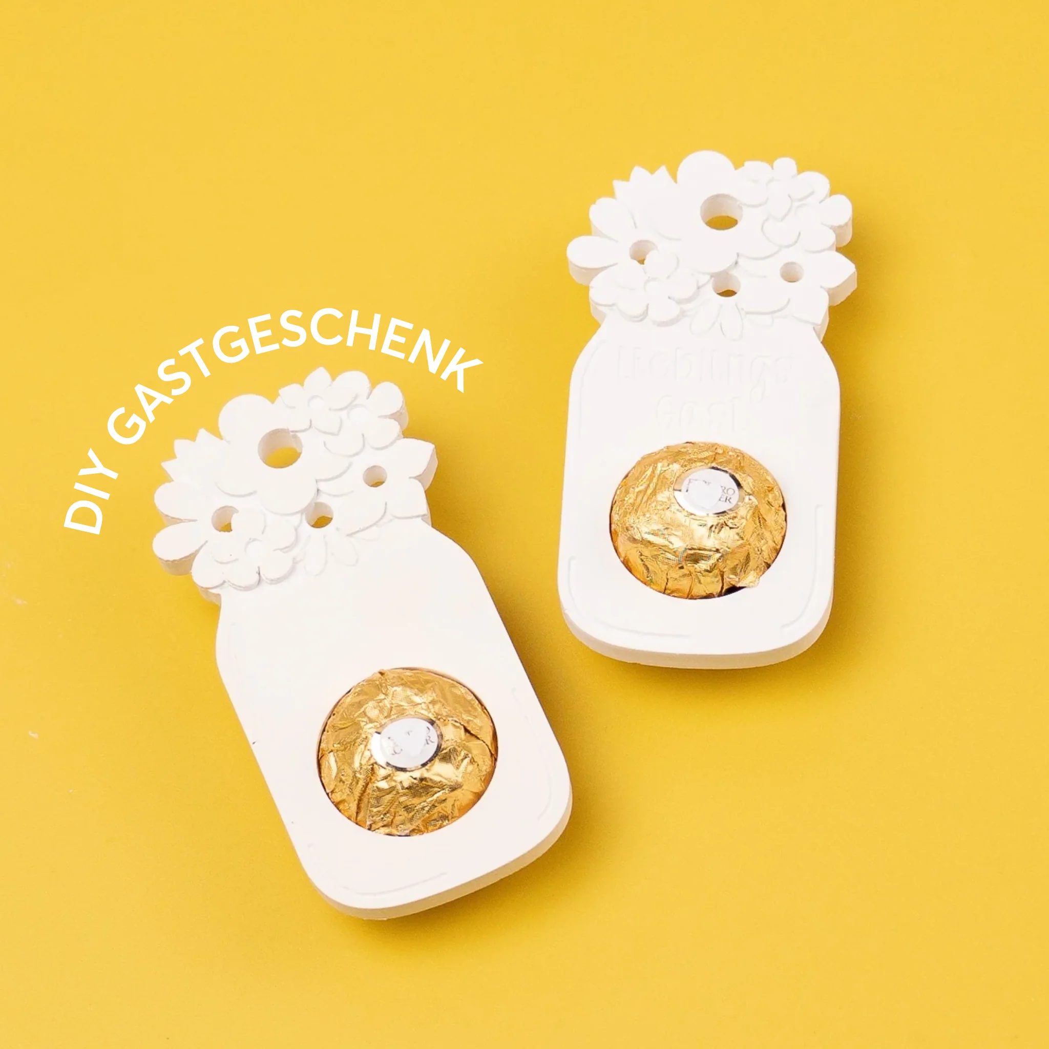 Silikonform Gastgeschenk - Blumen Marmeladenglas mit Schokoloch "Lieblingsgast" - Image 5