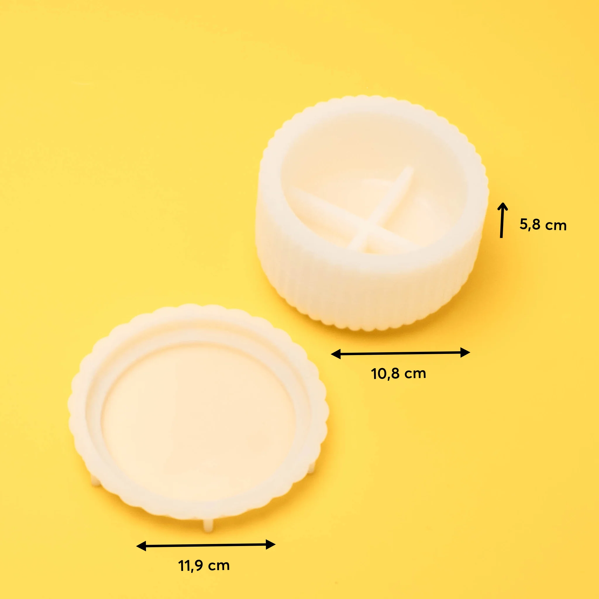 Silikonform geriffelte Schale breit - Image 4