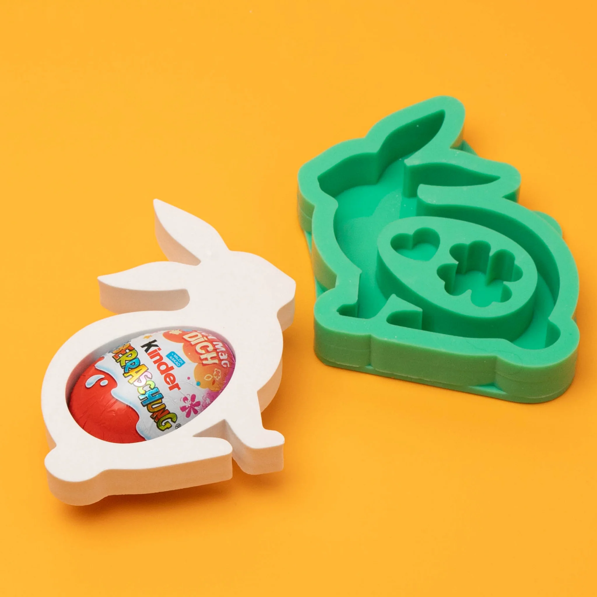 Silikonform Hase - 3 in 1 Hasenform für Schokoei groß - Image 4