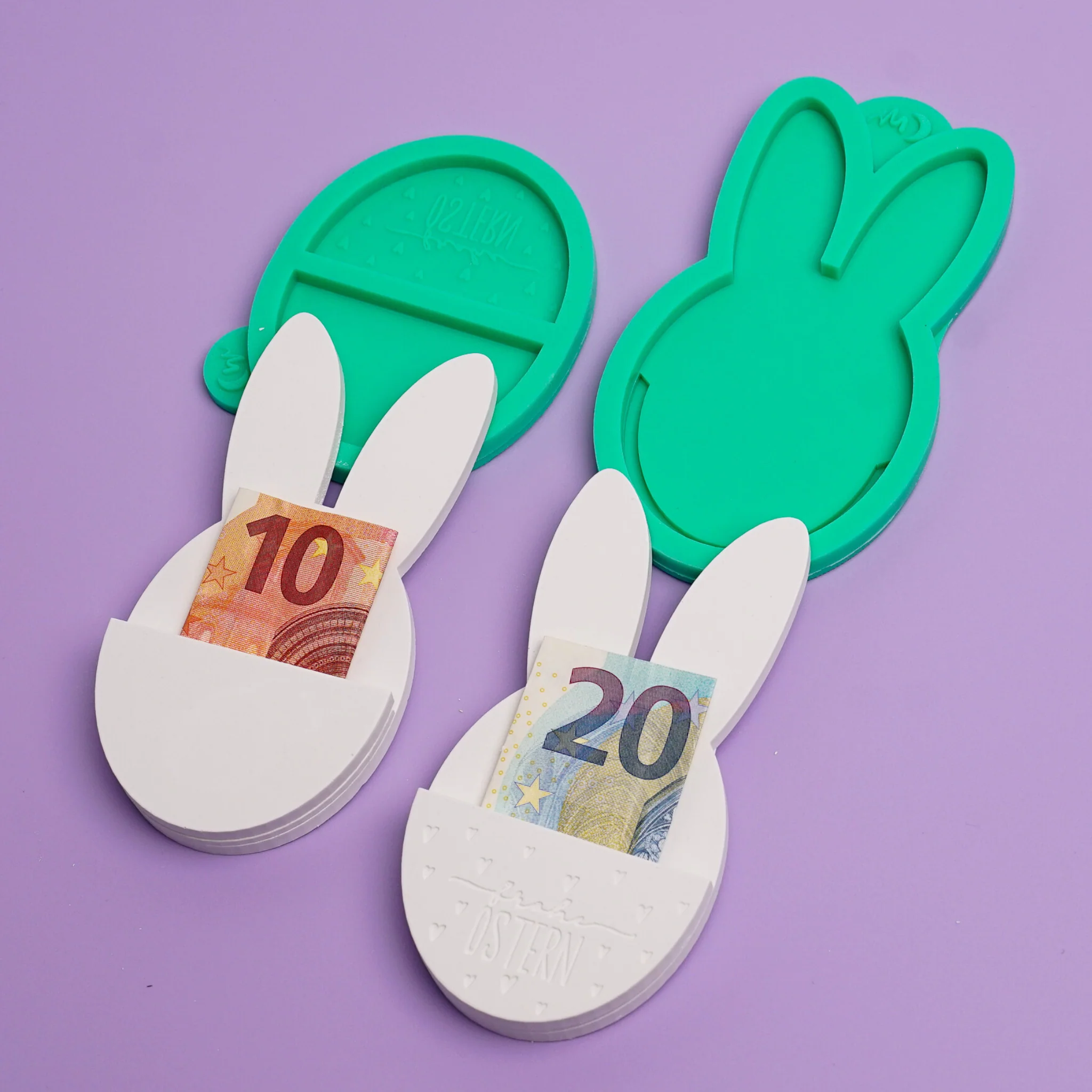 Silikonform Hase in Eierschale für Geld und Gutscheine - Image 5