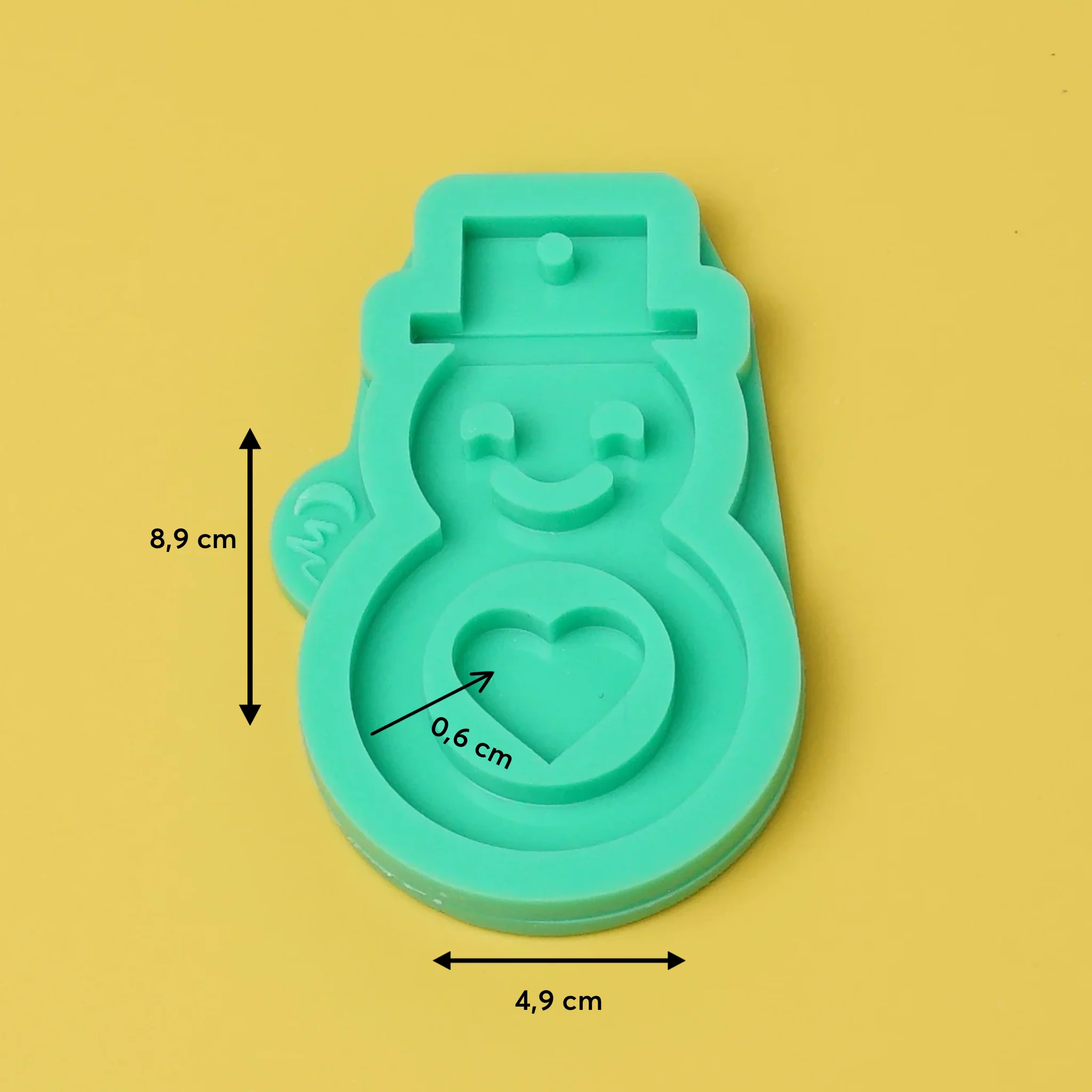 Silikonform Schneemann für Schokokugel - Image 3