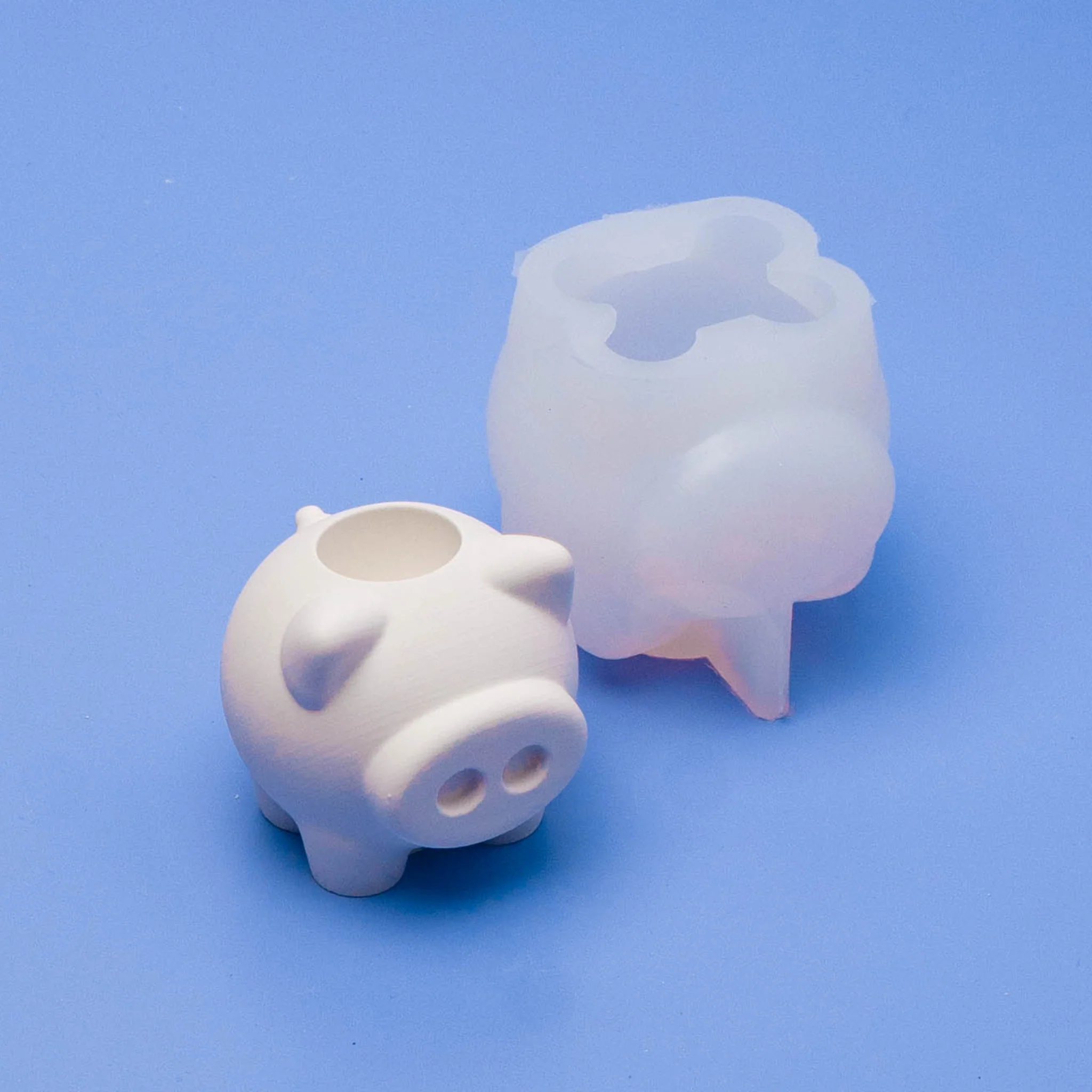 Silikonform Stabkerzen Schwein - Image 3