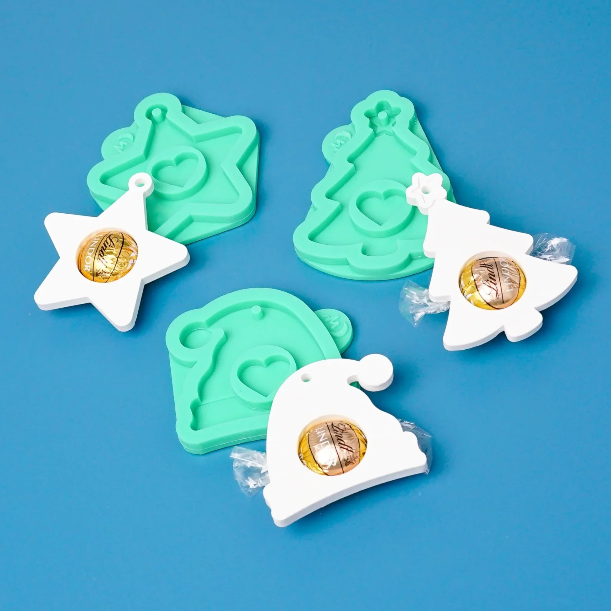 Silikonformen 3er Set Weihnachtsanhänger für Schokokugeln - Image 8