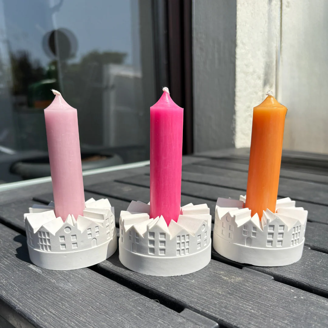 Silikonformen kleiner Häuserkranz - Lichterstadt für Stabkerzen - Image 5